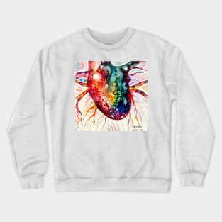 Universe inside a heart Crewneck Sweatshirt